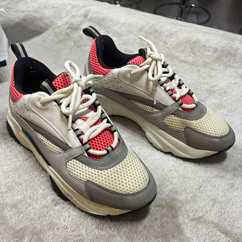 Dior b22 trainers grey white - grey,