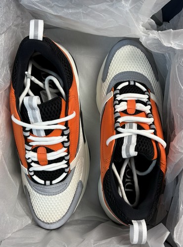 Dior b22 white orange uk7 - white,