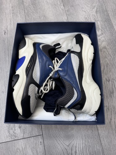 Dior b22 sneakers navy white - dior,