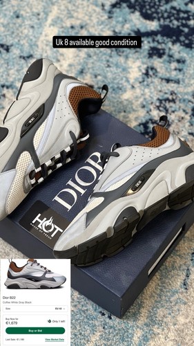 Dior b22 trainers coffee - dior, |
